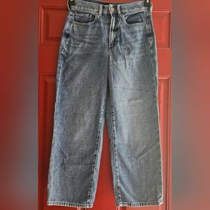 EXPRESS Cropped Wide Leg Jeans Size 00